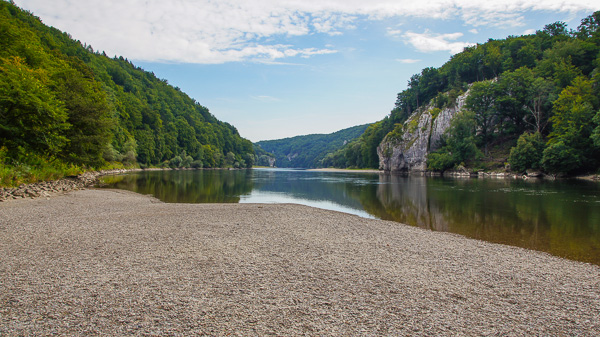 Die Donau bei Kehlheim Richtung Kehlheim